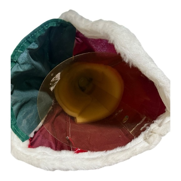 Santa Claus Tree Topper Vintage Figurine Porcelain Fluffy Beard Velvety Coat - Picture 12 of 13